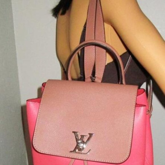 100% AUTHENTIC LOUIS VUITTON CALFSKIN LOCKME BACKPACK RETAIL $2,900. main image 5